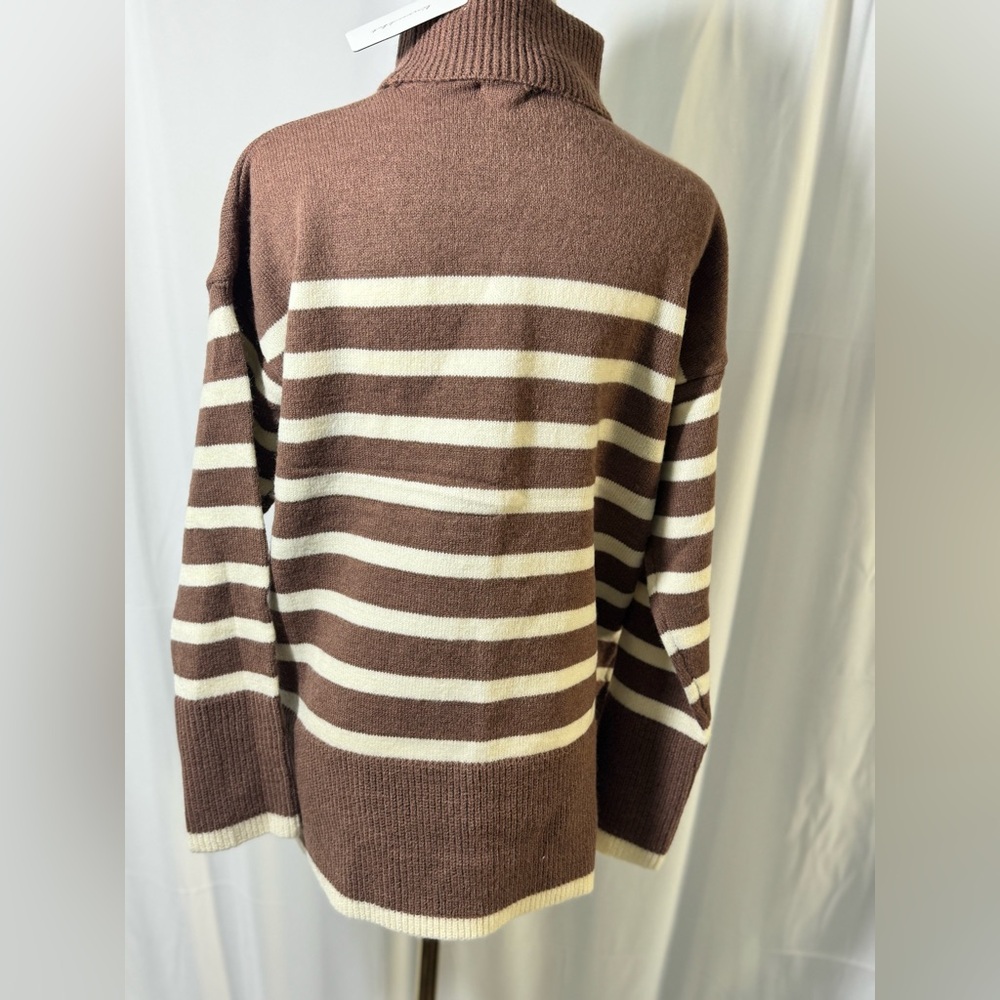 Line & Dot NWT brown super soft turtleneck sweater size small Revolve - Picture 8 of 13